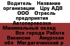 Водитель › Название организации ­ Цру АДВ777, ООО › Отрасль предприятия ­ Автоперевозки › Минимальный оклад ­ 110 000 - Все города Работа » Вакансии   . Амурская обл.,Магдагачинский р-н